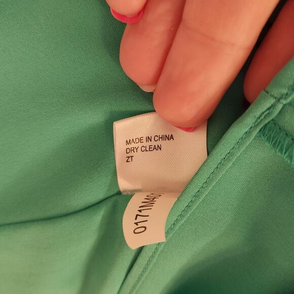 GIANNI BINI Ruched Cocktail Turquoise Green Dress, Size 4 - Picture 13 of 13